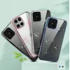 Schutzhülle Devia Crystal Flora für iPhone 12 / 12 Pro — blau transparent mit Blumenmuster