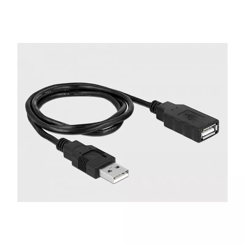 Seriell-Kabel DeLOCK 66280 USB Typ-A DB-9 0,8 m Schwarz