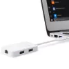 Edimax EU-4308 USB-C-Hub, 3x USB 3.0 + Gigabit-Ethernet