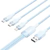 USB 2.0 A auf 3-in-1 3A Kabel Vention CTPLG 1,5 m blau – Daten und Laden