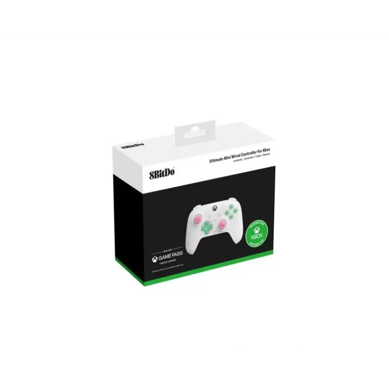 8BitDo Ultimate Mini Wired Xbox Controller RET00505, Transparent Weiß