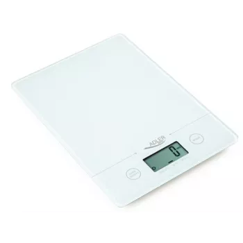 Adler AD 3138 w Küchenwaage Elektronische Küchenwaage Weiß Tischplatte Quadratisch