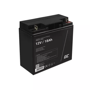 Wiederaufladbare versiegelte Blei-Säure-Batterie Green Cell AGM09 12 V 18000 mAh, Schwarz, 167×77×181 mm, 4,8 kg