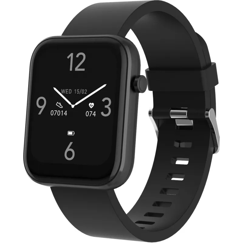 DENVER SW-182 - Smartwatch mit Armband - 4,3 cm (1,7 Zoll) Display - Bluetooth - Schwarz (116111000580)