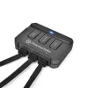 Thermaltake Riing 14 LED 256 Color CL-F043-PL14SW-B Gehäuselüfter 140 mm, 3er-Pack, 600–1400 U/min, 4-Pin