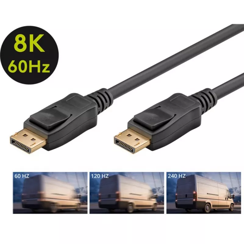 DisplayPort-Kabel Goobay 74777 1 m Schwarz G-Sync FreeSync