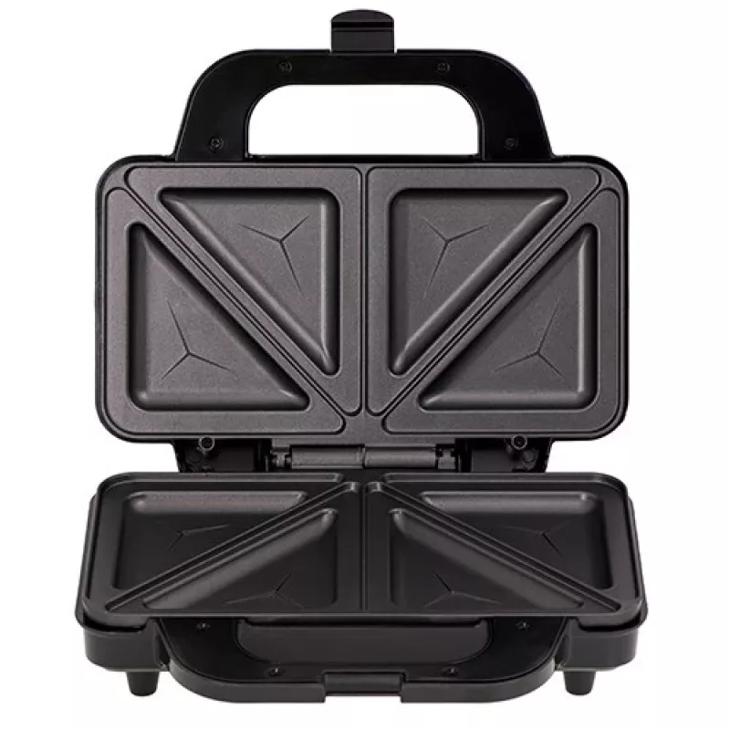 Sandwichmaker Adler AD 3043, 1300 W, Antihaftplatten, 2 Sandwiches, Kochfläche 285 × 152 mm, schwarz