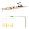Maclean MC-128WD Wand-Klappregal, 100×40 cm, Holzoptik