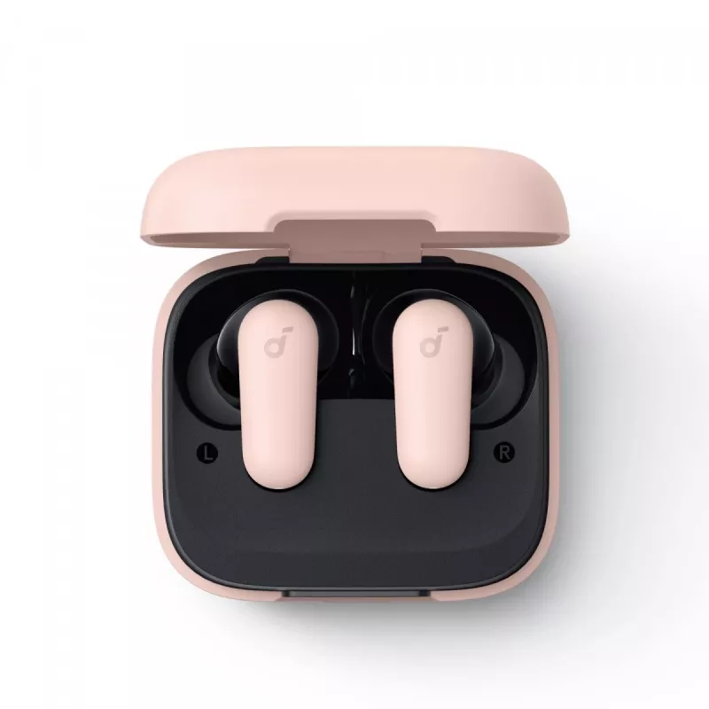 Headset Anker P30i kabelloses In-Ear-Headset für Anrufe und Musik, USB Typ-C, Bluetooth, hellrosa