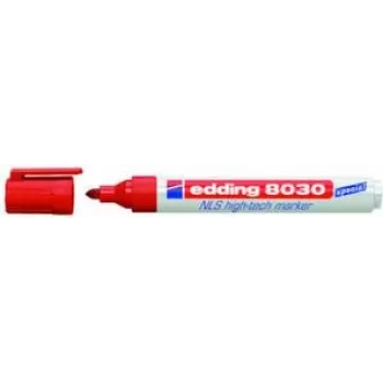 Permanentmarker Edding 8030 NLS High-Tech Rot Bullet-Spitze