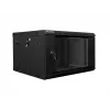 Wandmontierbarer Rack LANBERG WF02-6606-10B 6U 600x374,3x600 mm Edelstahl schwarz