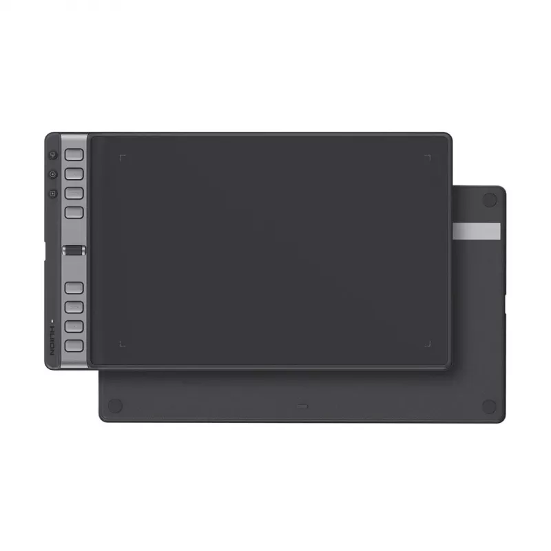 Huion Inspiroy 2L H1061P Grafiktablett, 266,7 x 166,7 mm (10,5 x 6,56 Zoll) Zeichenfläche, 8192 Druckstufen, Schwarz