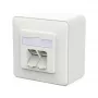 METZ CONNECT Anschlussdose E-DAT C6A LSA++ 2 Port AP verkehrswei