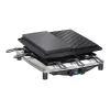 Steba RC 4 Plus Deluxe Chrome Raclette-Grill, Edelstahl/Schwarz