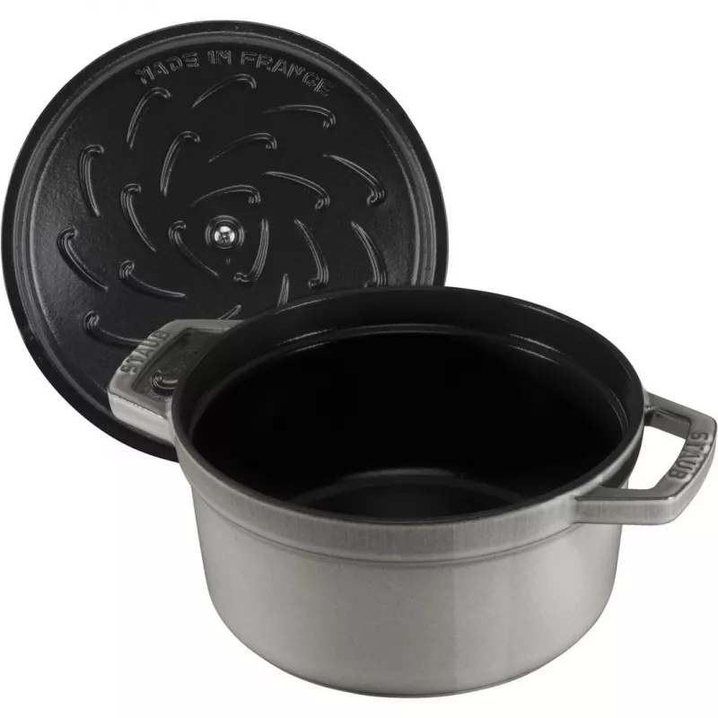Staub La Cocotte rund 26 cm, Gusseisen, Graphitgrau