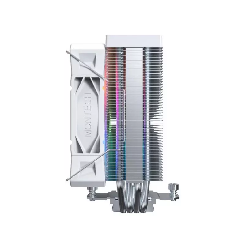 Montech NX400 White ARGB CPU-Luftkühler, 120 mm, Multi-Sockel, weiß