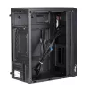 Akyga AK36BK Micro-ATX-PC-Gehäuse, Micro ATX / Flex ATX / Mini ITX, USB 3.0 + USB 2.0, ohne Netzteil, schwarz