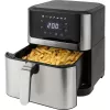 ProfiCook PC-FR 1269 H Heißluftfritteuse, 8 l, 1800 W, 80-200 °C, Edelstahl/Schwarz