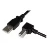 StarTech.com USBAB2MR USB-2.0-Kabel A auf B rechtwinklig, Stecker/Stecker, 2 m, Schwarz