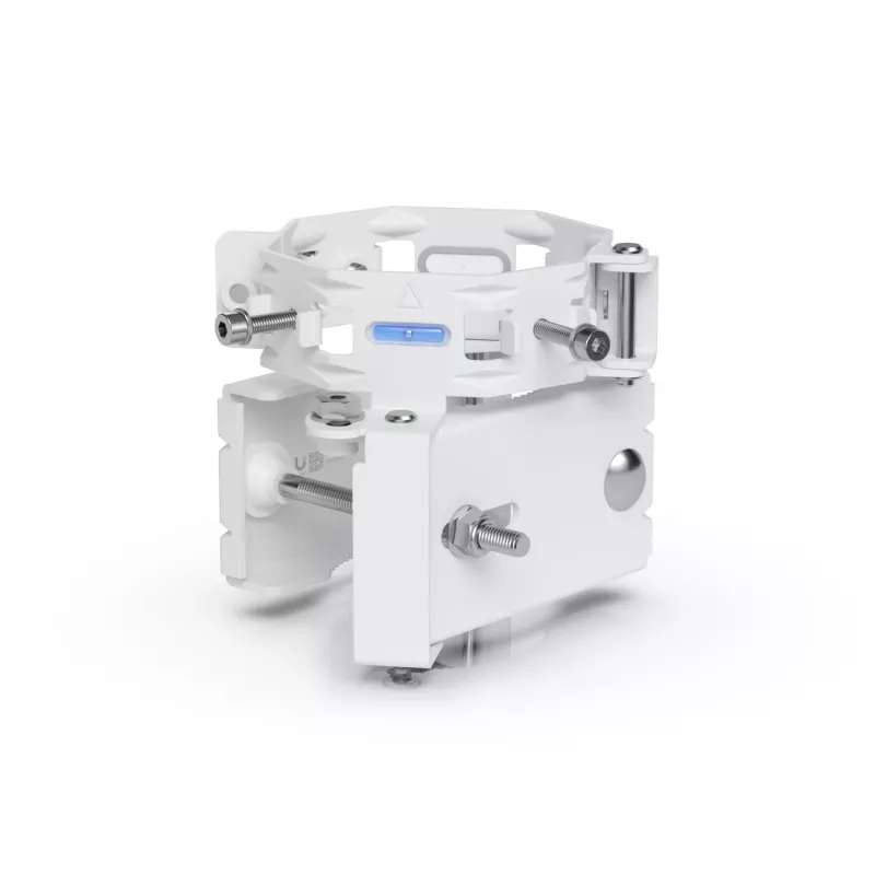 Ubiquiti UACC-Wave-AP-Micro-Mount Mastmontagehalterung für 4x Wave AP Micro, Edelstahl, Mast 25–76 mm, weiß