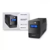 Qoltec Monolith 53980 USV 1000 VA 600 W, 2x Schuko, LCD, USB, RJ45