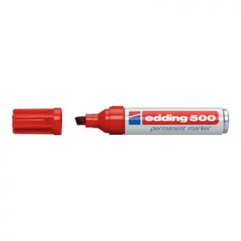 Permanent-Marker Edding 500 Keilspitze Rot