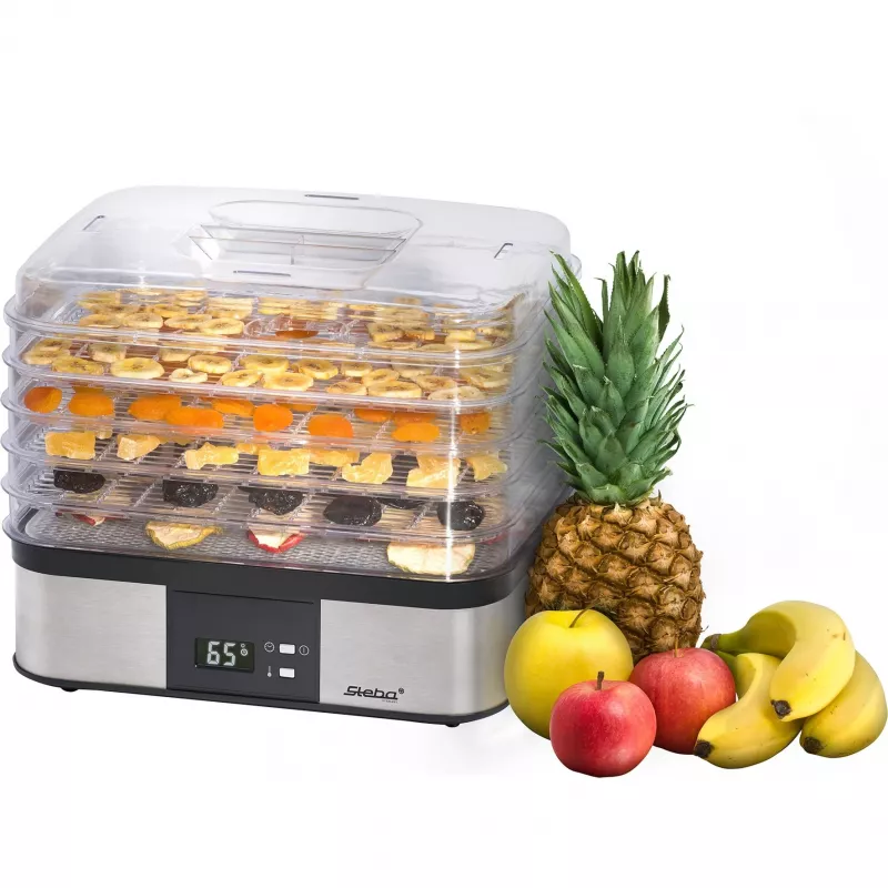 Steba ED 5 Dörrgerät, 350 W, Edelstahl/Schwarz