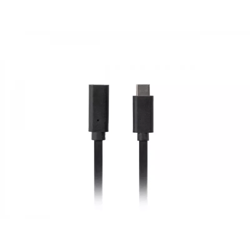 Lanberg CA-USBE-20CC-0015-BK USB-C Verlängerungskabel M/F, USB 3.2 Gen 1, 1,5 m, schwarz