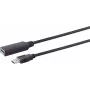 USB-Kabel S/CONN 13-39075 10 m USB 3.2 Gen 1 Schwarz