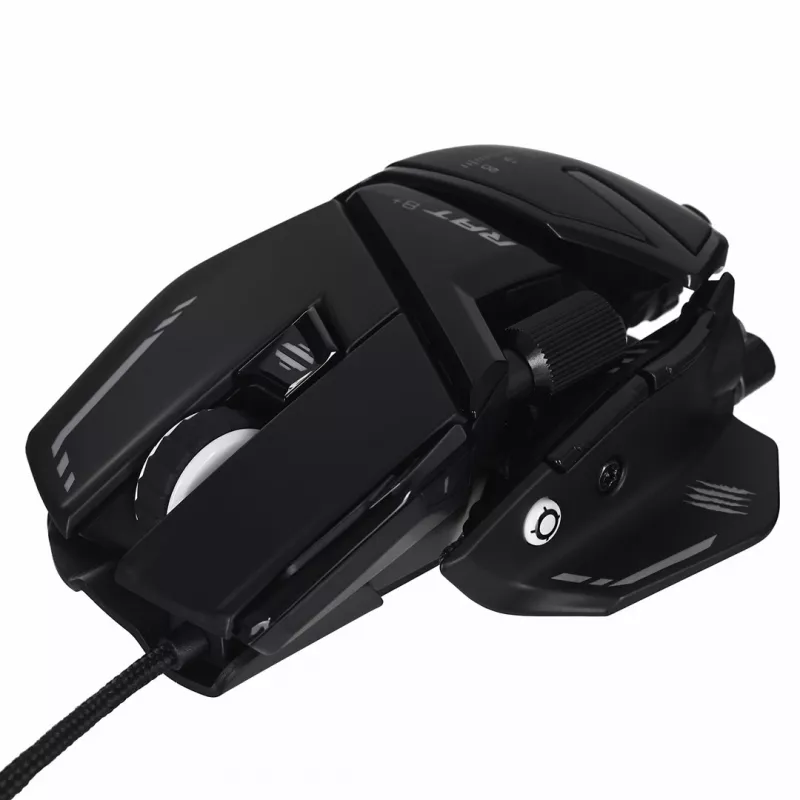 Mad Catz R.A.T. 8+ Gaming-Maus, optisch, 16000 DPI, 11 Tasten, USB Type-A, für Rechtshänder, schwarz
