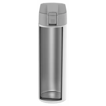 ZWILLING THERMO Thermos Flask, Travel Mug, Double Wand Insulation, Safety Seal, 450 Ml, Höhe: 22,8 cm, Weiß