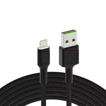 Green Cell KABGC05 Lightning-Kabel 1,2 m Schwarz