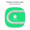 Kabel USB-C-USB-C PowerStream 100W geflochten 1,2m weiß