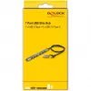 Delock 64273 7 Port Slim USB Hub, USB Type-C oder Typ-A auf 1x USB 5 Gbps Typ-A + 6x USB 2.0 Typ-A