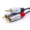 Audiokabel Qoltec 52341 3m 2xRCA 3.5mm Schwarz