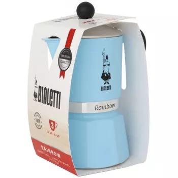 Bialetti Rainbow 0,06 L Aluminium Thermoplastic Blau Kaffeemaschine