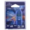 Titanum TA101B externer Kartenleser, USB 2.0, MicroSDHC/miniSD/MMC/SD/SDHC, blau