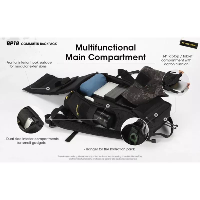Nitecore BP18 Laptop-Rucksack