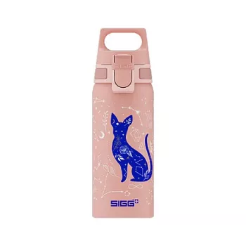 Aluminium-Trinkflasche Sigg 6005.10 — 600 ml, 7,1 cm Durchmesser, 145 g, Blau/Pink