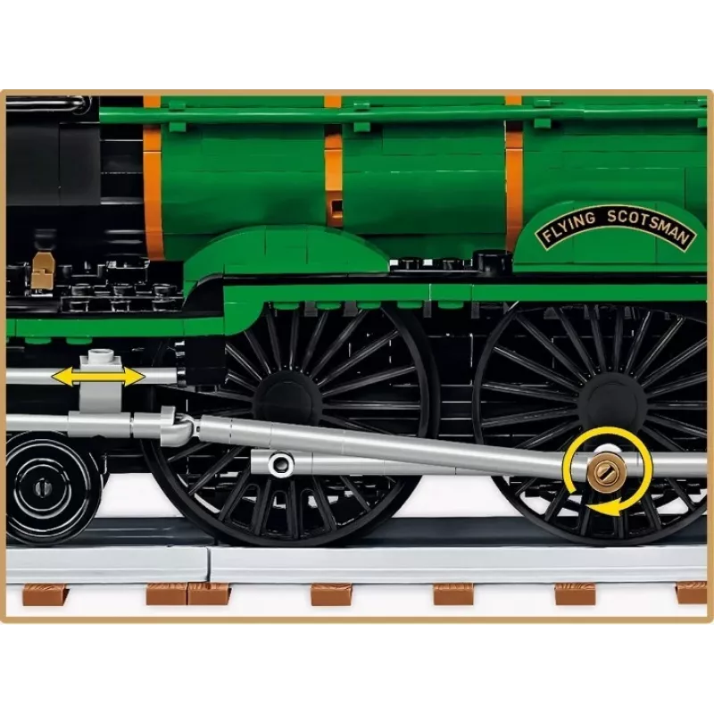 Cobi Flying Scotsman britische Dampflokomotive, Bausatz, 1:35, 2677 Teile