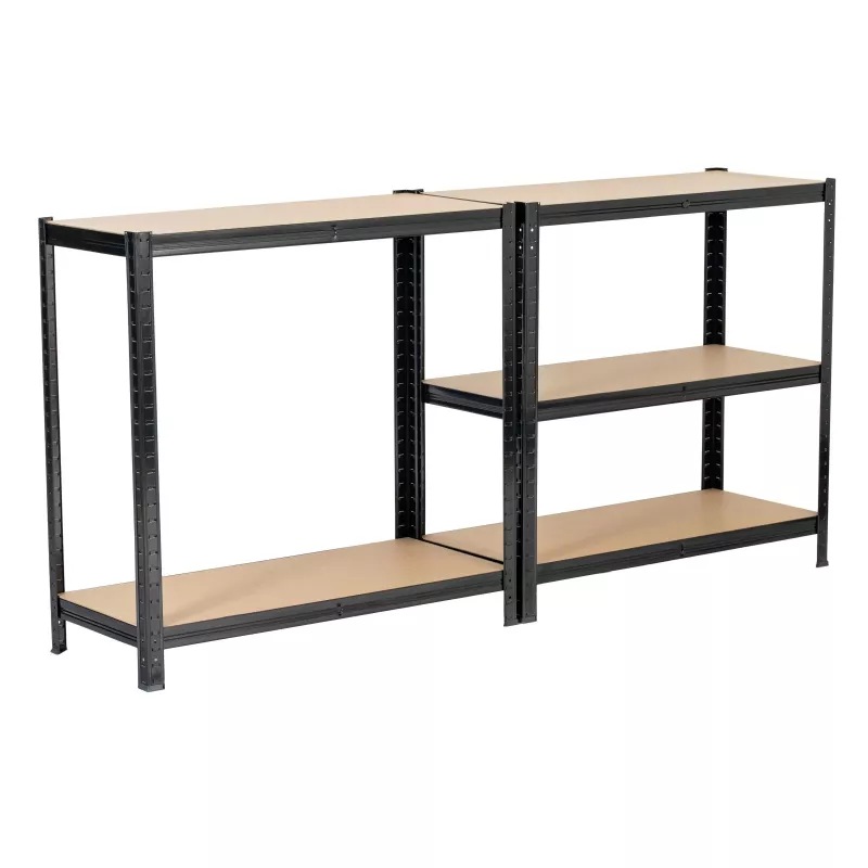 Extralink Metallregal 180x90x40 Schwarz