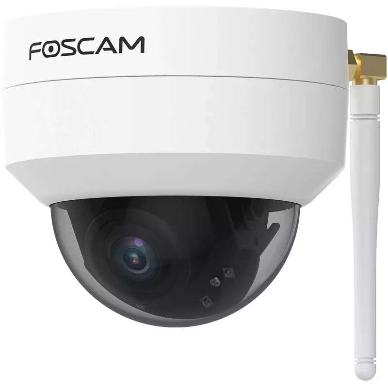 Foscam D4Z IP-Überwachungskamera für außen, 4 MP, 1536p, WLAN AC, LAN, Weiß