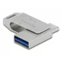 USB-Stick DeLOCK 64 GB USB-C Type-A drehbar Metallgehäuse
