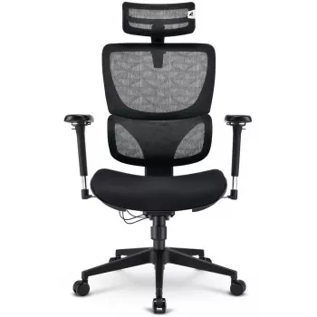 Bürostuhl Sharkoon OfficePal C40 — schwarz, ergonomisches Design, höhenverstellbar
