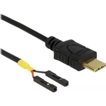 USB-Kabel DeLOCK 85396 0,3 m USB C Schwarz