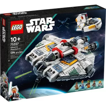 LEGO Star Wars Spielset 75357 — The Ghost und Phantom II, 1.394 Teile, 4 Minifiguren, Alter 10+