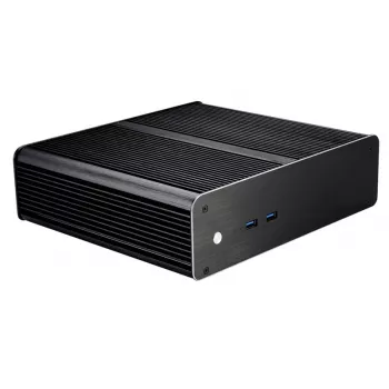 Akasa Euler T Plus Thin Mini-ITX-Gehäuse, Schwarz