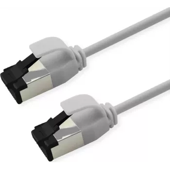 ROLINE S/FTP Patchkabel Cat.8.1, schlank, PoE, Weiß, 5m (21.15.3465)