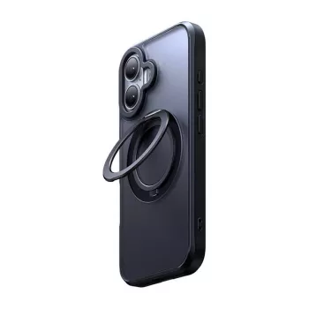 Schutzhülle mit MagSafe Mcdodo PC-4931 für iPhone 16 Plus mit integriertem Ständer — schwarz