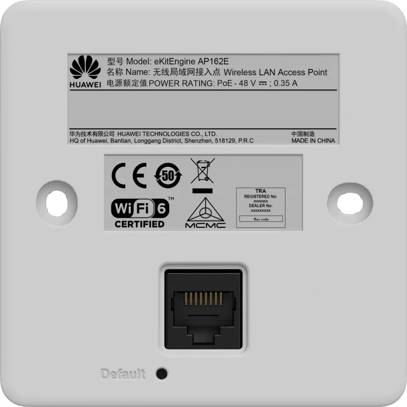 Huawei AP162E - WiFi6 Innenraum Dualband-AP - intelligente Antenne